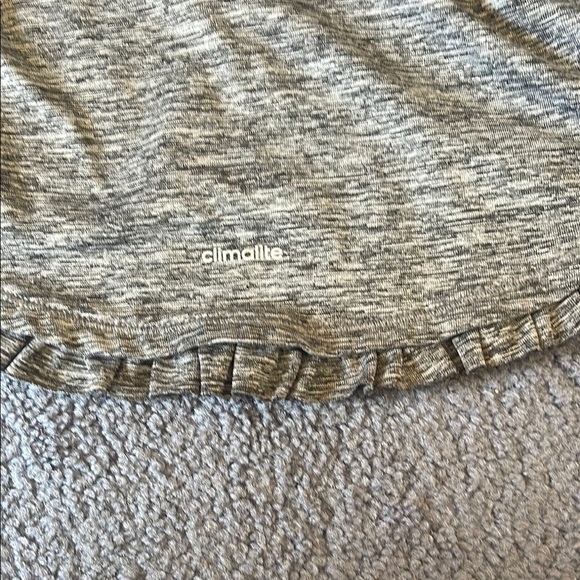 Adidas Gray and Pink Kids Climate Top - Picture 7 of 9